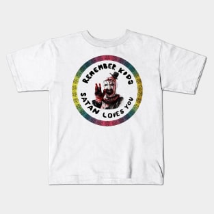 Art The Clown || Satan love you Kids T-Shirt